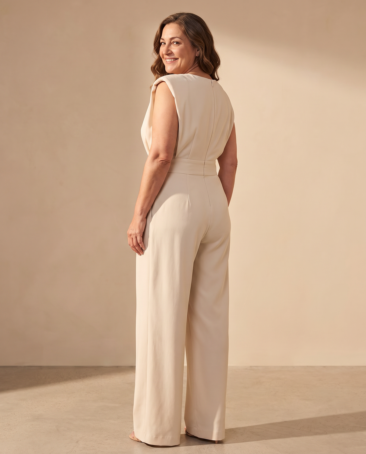 Aria | Mono con cintura elegante - Beige 2