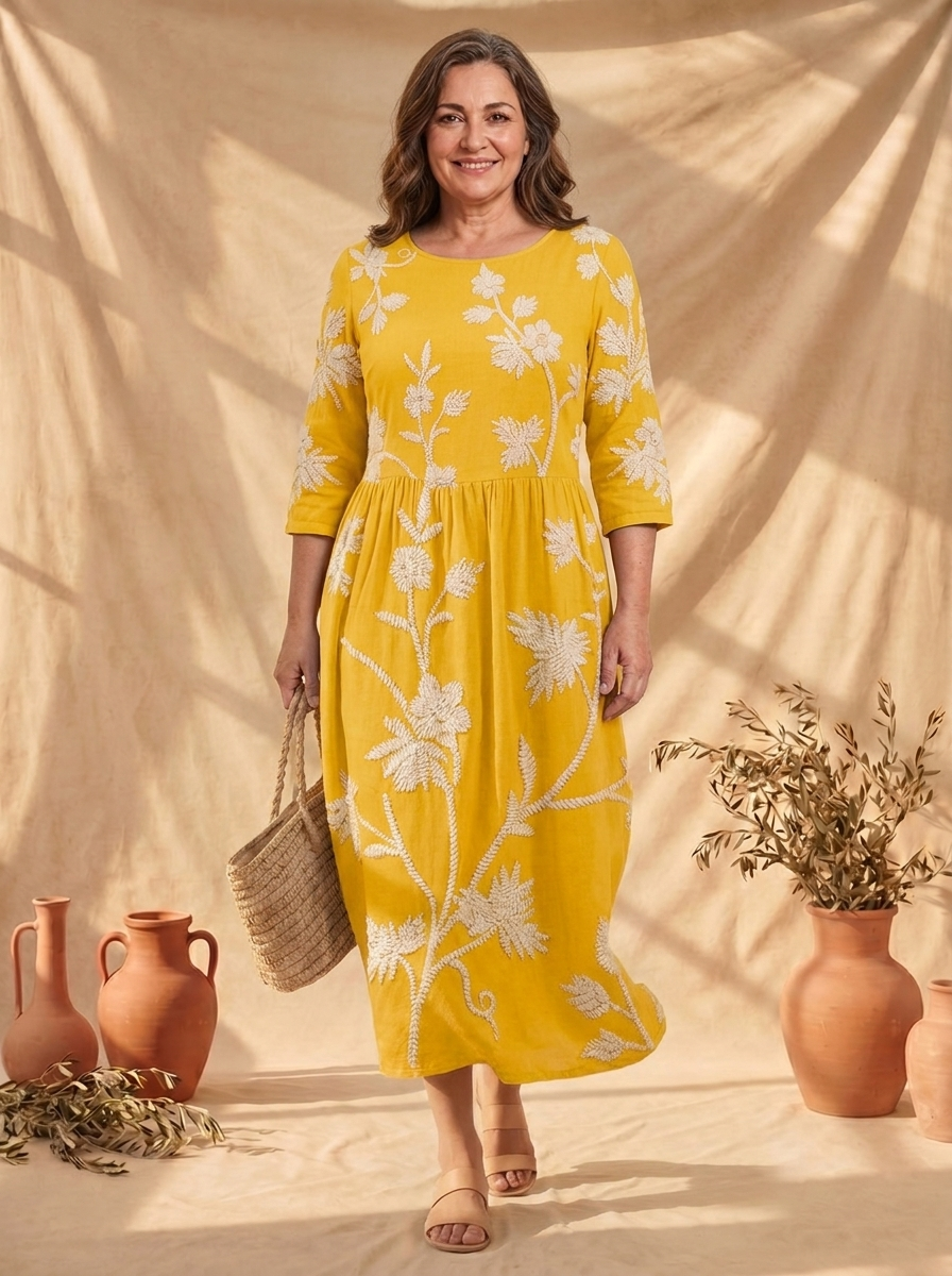 Vestido Vintage Bordado Amarillo avatar