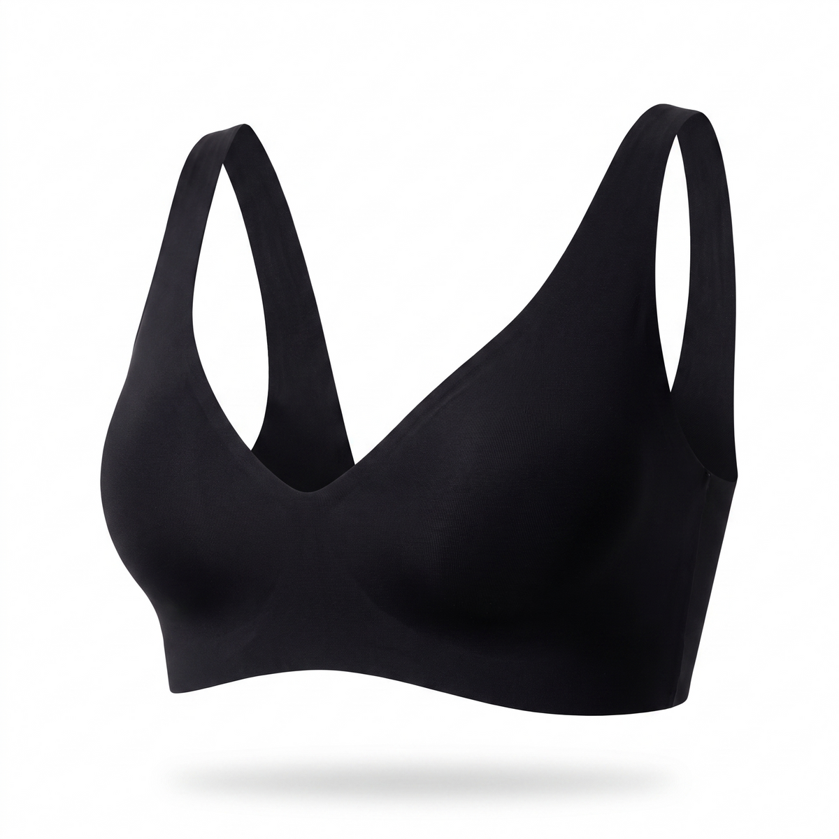 Sujetador push-up escote V negro - producto